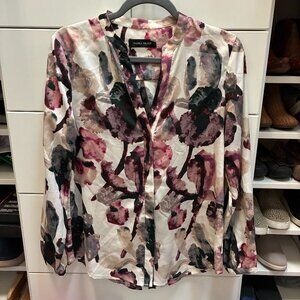 IVANKA TRUMP – Long Sleeve Colorful Blouse, Size M, RN# 54163